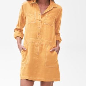 Michael Stars Pilar Linen Shirt Dress